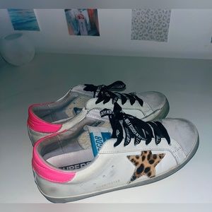 GOLDEN GOOSE leopard star pink 💗